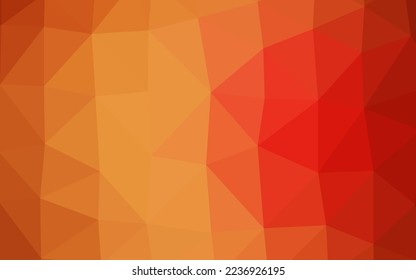 Light Red, Yellow vector abstract polygonal cover. A completely new color illustration in a vague style. Brand new style for your business design.
