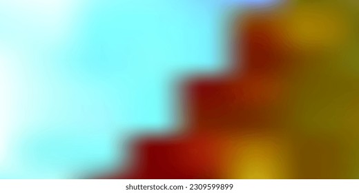Fondo de desenfoque abstracto del vector amarillo, rojo claro. Ilustración de color abstracta en estilo borroso con gradiente. Diseño de aplicaciones multipropósito.