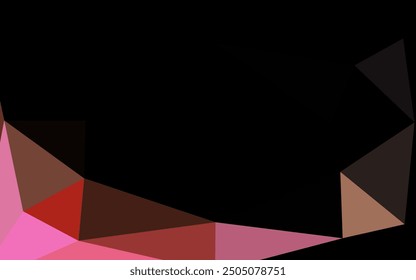 Light Red, Yellow vector abstract mosaic background. A sample with polygonal shapes. Completely new design for your business.