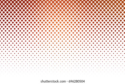 Light Red, Yellow vector abstract pattern with circles. Geometry template for your business design. Background with colored spheres.