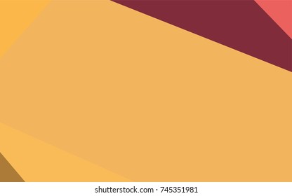 Light Red, Yellow vector abstract mosaic pattern. A completely new color illustration in a vague style. Triangular pattern for your business design.