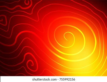 Light Red, Yellow vector abstract doodle texture. Blurred decorative design in Indian style with Zen tangles. Brand-new design for your business.