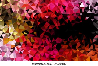 Light Red, Yellow vector abstract mosaic background. A completely new color illustration in a vague style. A new texture for your design.