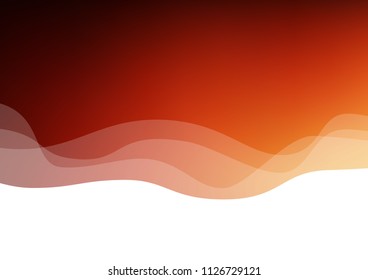 Light Red, Yellow vector backdrop with bent lines. Geometric illustration in marble style with gradient.  Textured wave pattern for backgrounds.