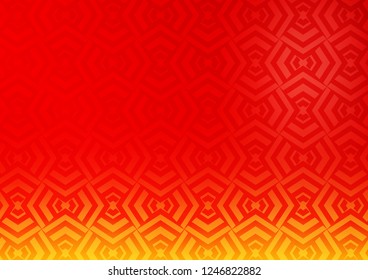 Light Red, Yellow vector backdrop with long lines. Modern geometrical abstract illustration with staves. Best design for your ad, poster, banner.