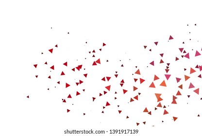 Light Red, Yellow vector backdrop with lines, triangles. Beautiful illustration with triangles in nature style. Pattern can be used for websites.