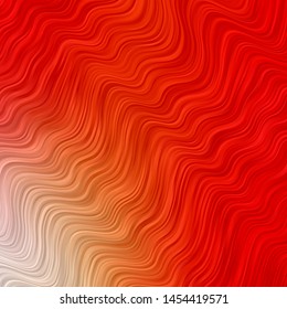 Light Red, Yellow vector backdrop with bent lines. Brand new colorful illustration with bent lines. Smart design for your promotions.