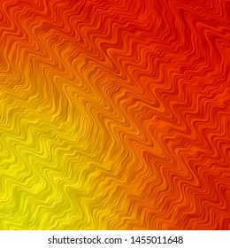 Light Red, Yellow vector backdrop with curves. Colorful illustration, which consists of curves. Pattern for busines booklets, leaflets