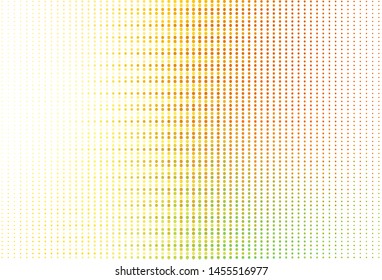 Light Red, Yellow vector backdrop with dots. Blurred decorative design in abstract style with bubbles. Pattern for futuristic ad, booklets.