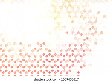 Light Red, Yellow vector backdrop with bent lines. Colorful geometric sample with gradient lines.  Pattern for your business design.
