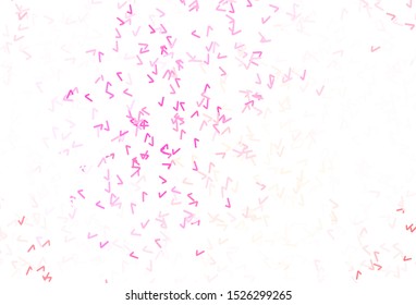 Light Red, Yellow vector backdrop with bent lines. A sample with colorful lines, shapes. A completely new template for your design.