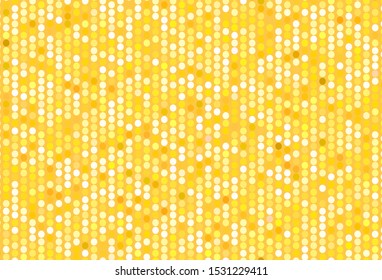 Light Red, Yellow vector backdrop with dots. Modern abstract illustration with colorful water drops. Pattern for futuristic ad, booklets.