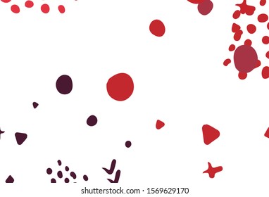 Light Red, Yellow vector backdrop with memphis shapes. Modern abstract illustration with colorful random forms. Modern design for your business card.
