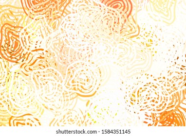 Light Red, Yellow vector backdrop with memphis shapes. Illustration with colorful gradient shapes in abstract style. Elegant design for wallpapers.
