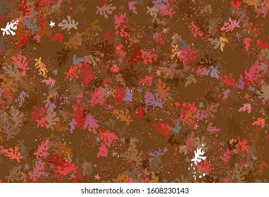 Light Red, Yellow vector backdrop with memphis shapes. Colorful chaotic forms with gradient in modern style. Background for a cell phone.