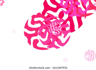 Light Red, Yellow vector backdrop with memphis shapes. Simple colorful illustration with abstract gradient shapes. Background for a cell phone.