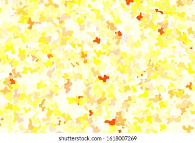 Light Red, Yellow vector backdrop with memphis shapes. Modern abstract illustration with colorful random forms. Background for a cell phone.