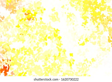 Light Red, Yellow vector backdrop with memphis shapes. Modern abstract illustration with colorful random forms. Background for a cell phone.