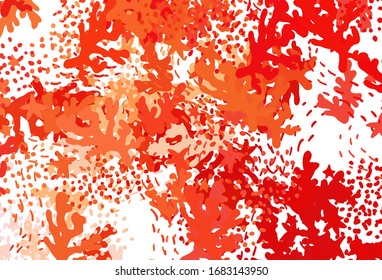 Light Red, Yellow vector backdrop with memphis shapes. Illustration with colorful gradient shapes in abstract style. Modern design for your business card.