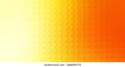 Light Red, Yellow vector backdrop with dots. Abstract decorative design in gradient style with bubbles. New template for a brand book.