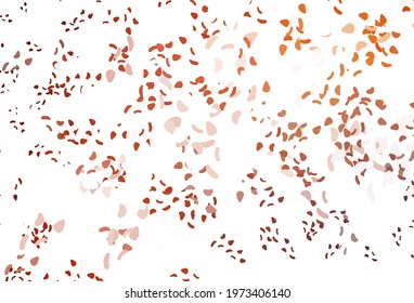 Light red, yellow vector backdrop with abstract shapes. Decorative design in abstract style with random forms. Background for a cell phone.