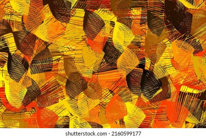 Light Red, Yellow vector backdrop with memphis shapes. Simple colorful illustration with abstract gradient shapes. Background for a cell phone.