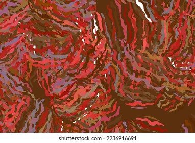 Light Red, Yellow vector backdrop with wry lines. Colorful abstract illustration with gradient lines. Business design for posters, banners.