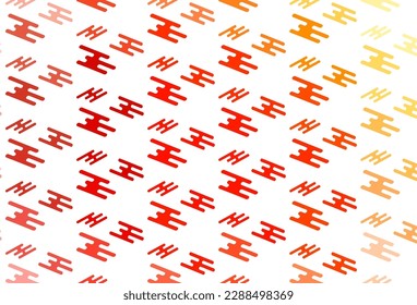 Light Red, Yellow vector backdrop with long lines. Shining colored illustration with narrow lines. Pattern for websites, landing pages.