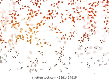 Light red, yellow vector backdrop with abstract shapes. Colorful chaotic forms with gradient in modern style. Modern design for your business card.