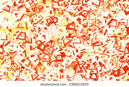 Light Red, Yellow vector backdrop with memphis shapes. Colorful chaotic forms with gradient in modern style. Best smart design for your business.