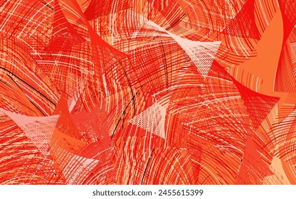 Light Red, Yellow vector backdrop with memphis shapes.