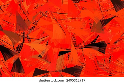Light Red, Yellow vector backdrop with memphis shapes.