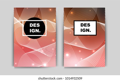 Light Red, Yellow vector background for presentations. Booklet with textbox on colorful abstract background. Completely new template for your brand book.