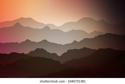 Light Red, Yellow vector background with lava shapes. Colorful abstract illustration with gradient lines. Textured wave pattern for backgrounds.