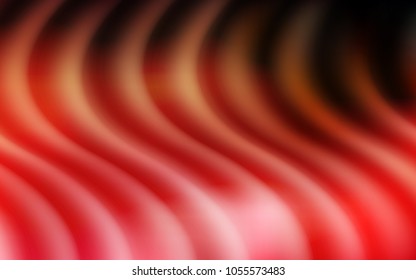 Light Red, Yellow vector background with bent ribbons. Creative illustration in halftone marble style with gradient. A completely new memphis design for your business.