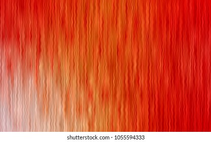 Light Red, Yellow vector background with bent lines. Brand-new colored illustration in marble style with gradient. Textured wave pattern for backgrounds.