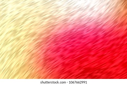 Light Red, Yellow vector background with liquid shapes. Modern gradient abstract illustration with bandy lines. A completely new template for your business design.