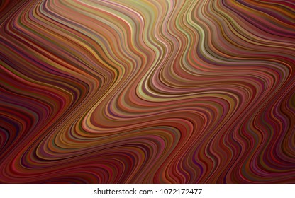 Light Red, Yellow vector background with abstract circles. Shining illustration, which consist of blurred lines, circles. A completely new template for your business design.