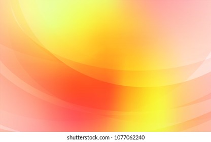 Light Red, Yellow vector background with lava shapes. Shining crooked illustration in marble style. The elegant pattern for brand book.