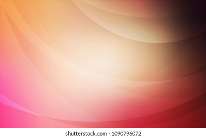 Light Red, Yellow vector background with lamp shapes. A vague circumflex abstract illustration with gradient. A completely new memphis design for your business.