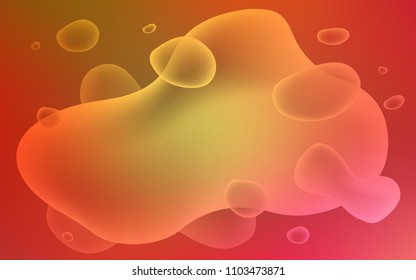 Light Red, Yellow vector background with bent lines. Geometric illustration in memphis style with gradient.  Pattern for your business design.