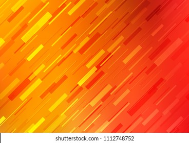 Light Red, Yellow vector background with straight lines. Blurred decorative design in simple style with lines. The template can be used as a background.