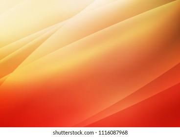 Light Red, Yellow vector background with straight lines. Lines on blurred abstract background with gradient. Best design for your ad, poster, banner.