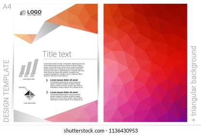 Light Red, Yellow vector  background for presentations. Glitter abstract design concept with text box. Beautiful design for cover of notepads.