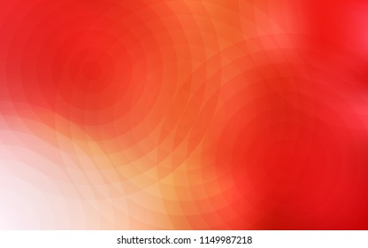Light Red, Yellow vector background with bubbles. Abstract illustration with colored bubbles in nature style. New design for ad, poster, banner of your website.