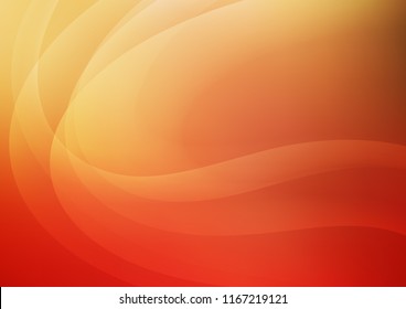 Light Red, Yellow vector background with lamp shapes. Glitter abstract illustration with wry lines. Pattern for your business design.