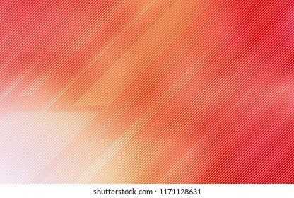 Light Red, Yellow vector background with straight lines. Decorative shining illustration with lines on abstract template. Template for your beautiful backgrounds.