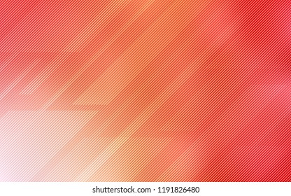 Light Red, Yellow vector background with straight lines. Lines on blurred abstract background with gradient. Pattern for your busines websites.