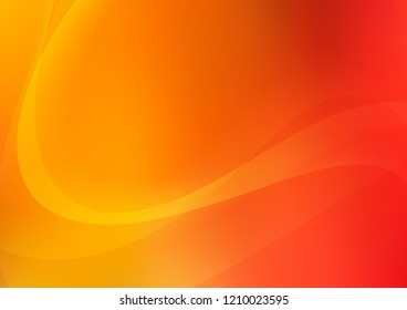 Light Red, Yellow vector background with bubble shapes. Brand new colored illustration in marble style with gradient. Textured wave pattern for backgrounds.