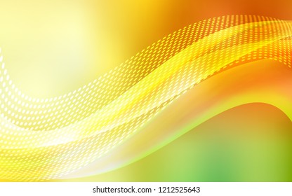 Light Red, Yellow vector background with bubbles, lines. Modern abstract colorful illustration with spheres and lines. Pattern for textures of wallpapers.